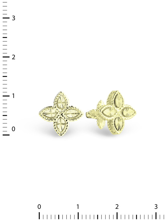 Серьги из лимонного золота