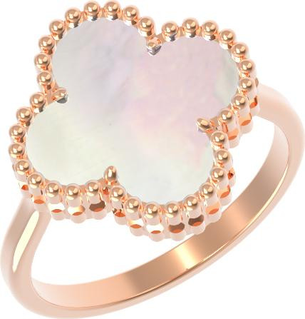 Кольцо из золота c перламутром