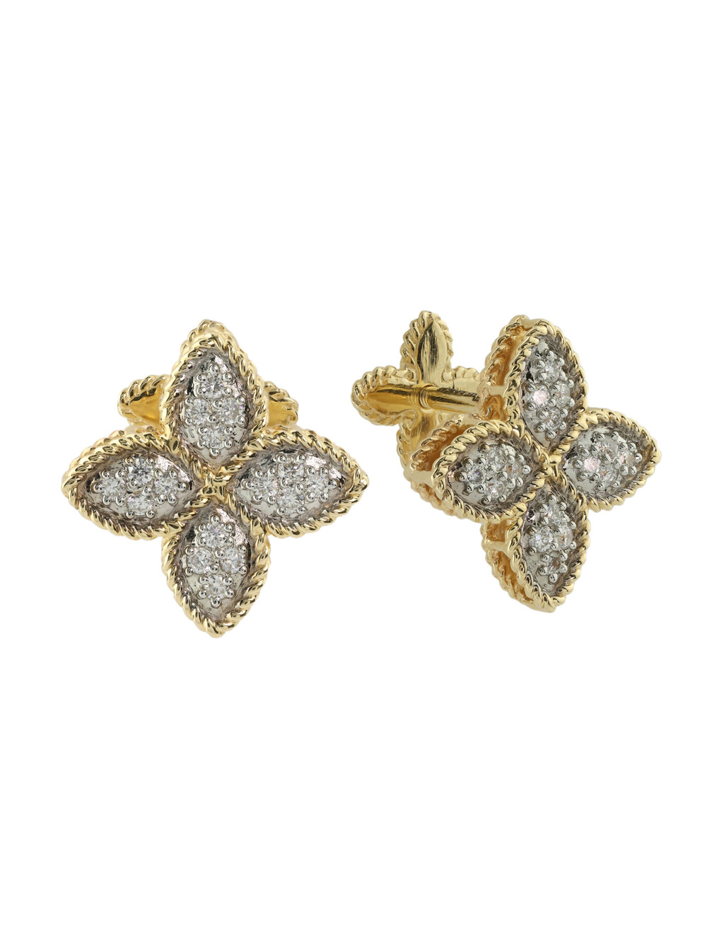 Серьги из лимонного золота c бриллиантами