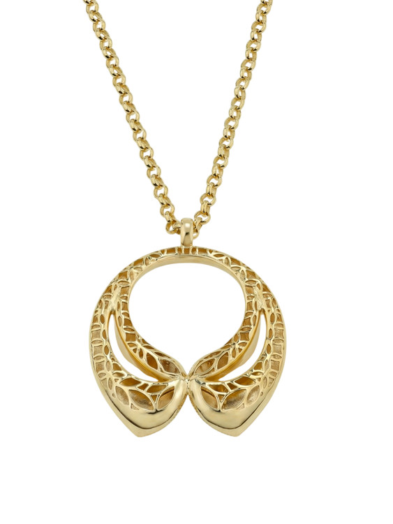 Колье из лимонного золота