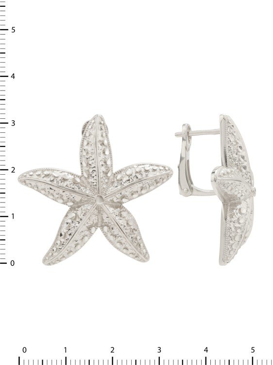 Серьги из белого золота