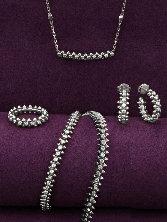 Браслет из белого золота c бриллиантами