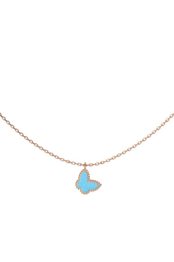 Колье из золота c бирюзой