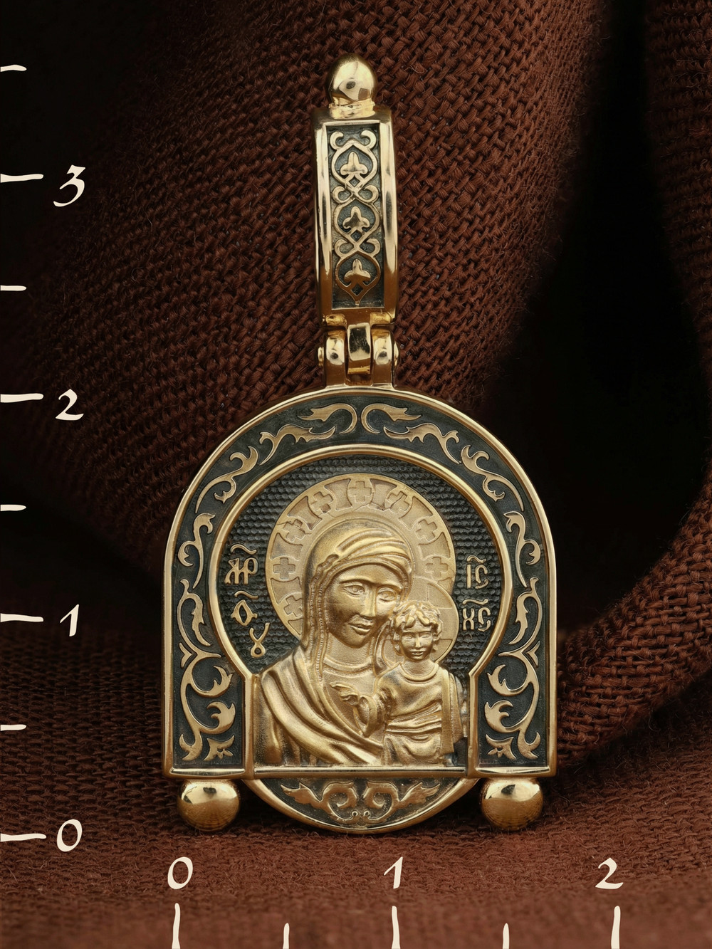 Образок из лимонного золота