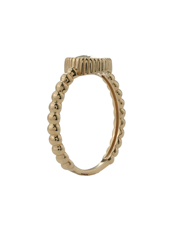 Кольцо из золота c бриллиантами и ониксом