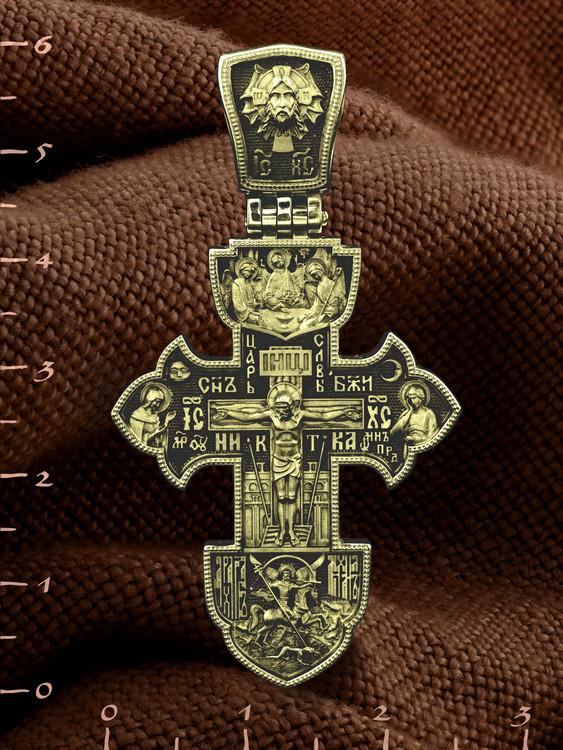 Крест из лимонного золота